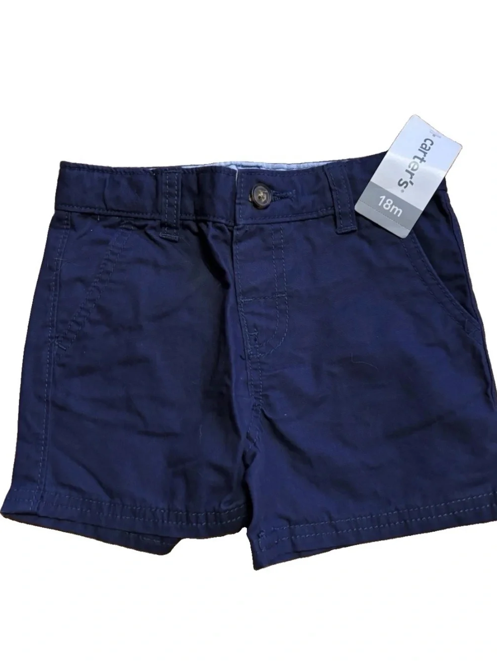 Carter's Baby Boys Khaki Shorts - Navy - 18M
